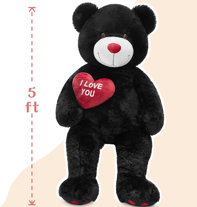 Love You Red Heart Jumbo Human Size Stuffed Animals