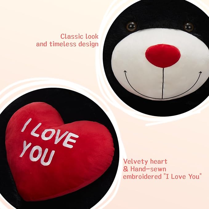 Love You Red Heart Jumbo Human Size Stuffed Animals