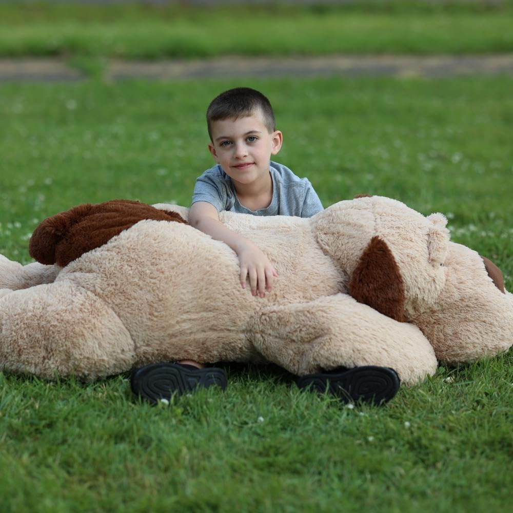 Life Size Large Stuffed Animal Dog, Fluffy and Cuddly