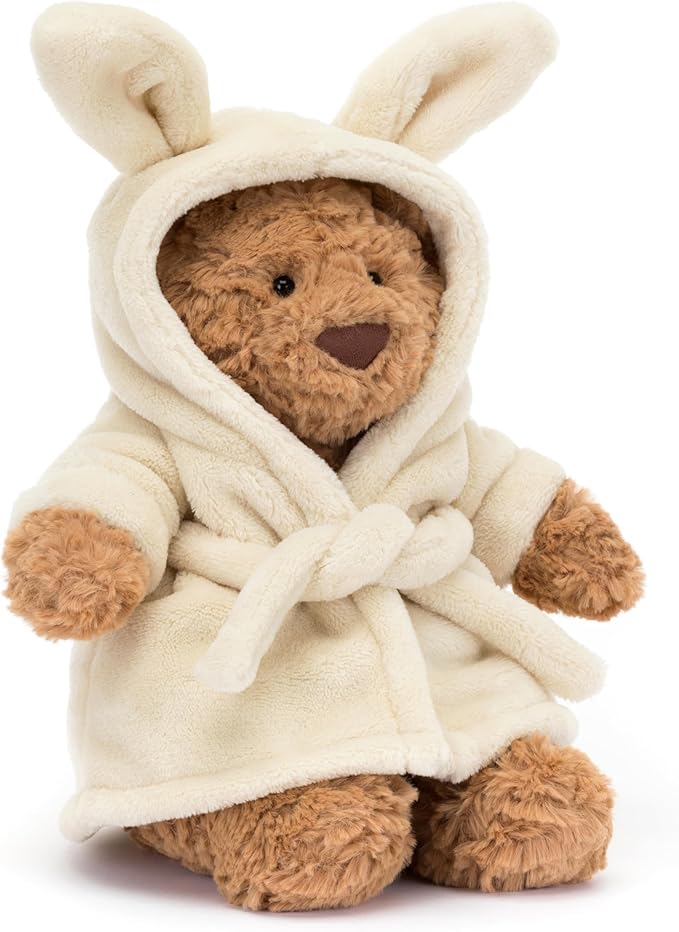Bathrobe Stuffed Animal, 10 inches - Teddy Bear Plush