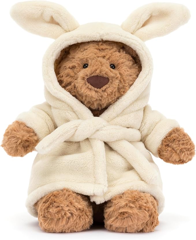 Bathrobe Stuffed Animal, 10 inches - Teddy Bear Plush