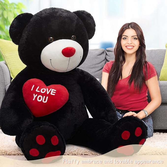 Love You Red Heart Jumbo Human Size Stuffed Animals