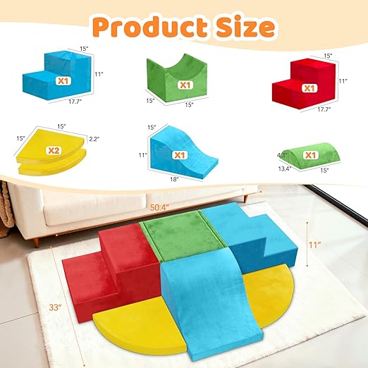 Toddler Climbing Toys Indoor, Foam Climbing Blocks